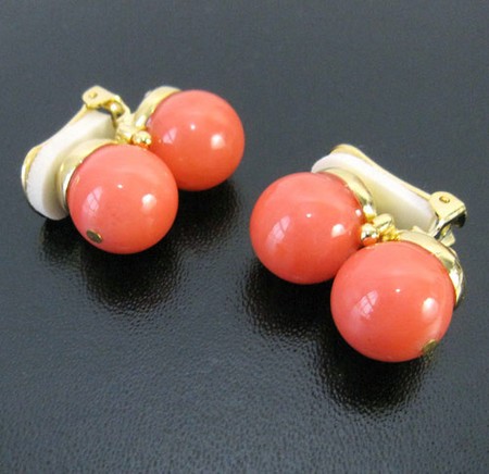 （画像用） KJL 　コーラル　イヤリング