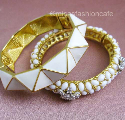 （画像用） KJL　バングル Geometric ホワイト