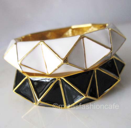 （画像用） KJL　バングル Geometric ホワイト