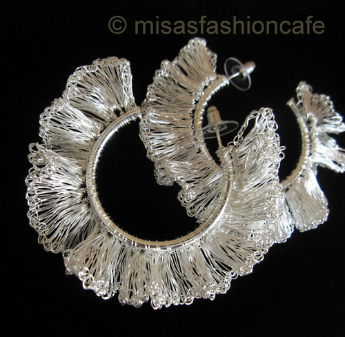 （画像用） Lavish ピアス　 銀製 スターリング・フープ