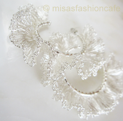 （画像用） Lavish ピアス　 銀製 スターリング・フープ