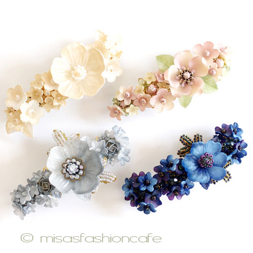 （画像用） ヘアーバレッタ パーティー・フラワー