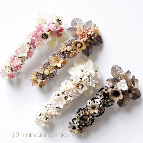 （画像用） パーティー・ヘアーバレッタ フランス製パール再販