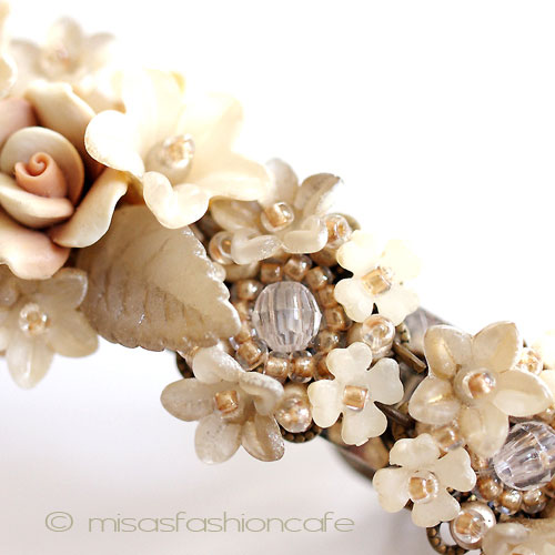 （画像用） ヘアバレッタ 再販！ お花　フランス製