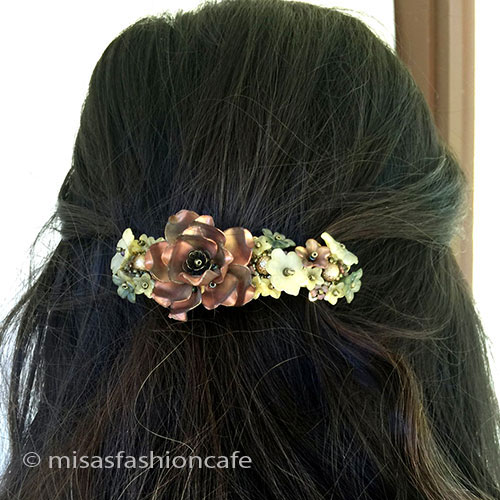 （画像用） ヘアーバレッタ　再販 お花　フラワーブーケ