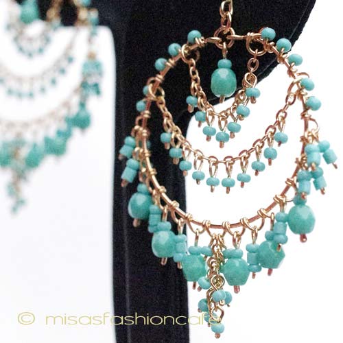 （画像用） ピアスまたはイヤリング ターコイズ　再販！