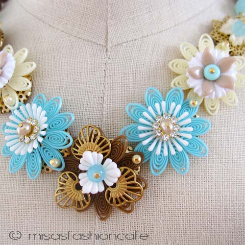 （画像用） NY お花ネックレス 　パステル・フラワー