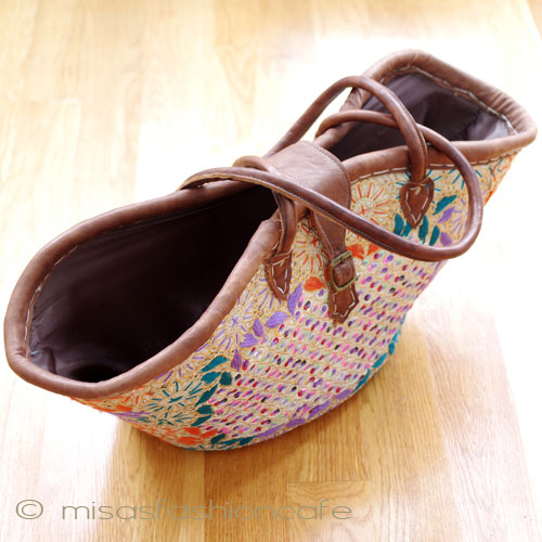 （画像用） モロッコ製 かごバック　大