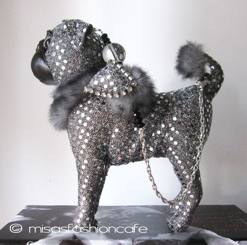 （画像用） クラッチ＆ハンドバッグ 再販!パグ（ビジュー天使）