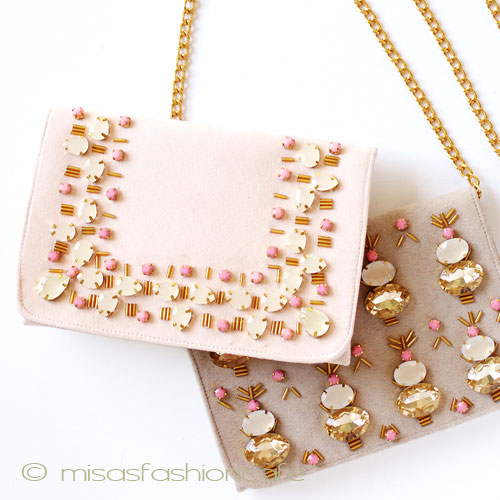 （画像用） ビジュー　バッグ ショルダーチェーン付属