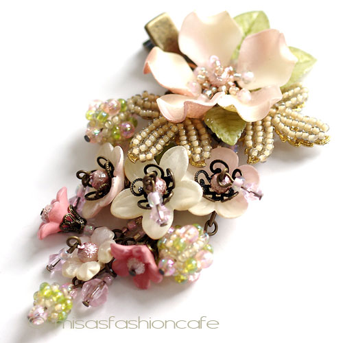 （画像用） お花ヘアクリップ再販 カリフォルニア製