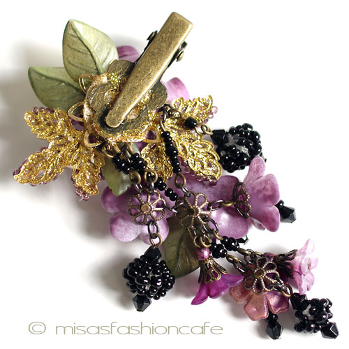 （画像用） パーティー・ヘアークリップ カリフォルニア製お花