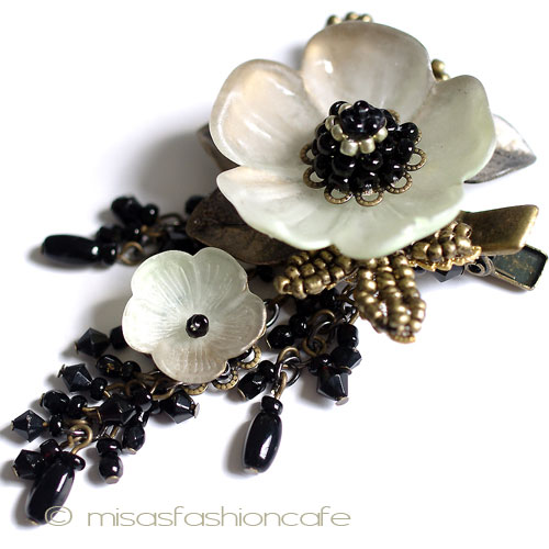 （画像用） お花　ヘアークリップ カリフォルニア製