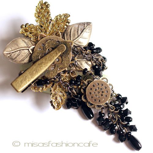 （画像用） お花　ヘアークリップ カリフォルニア製