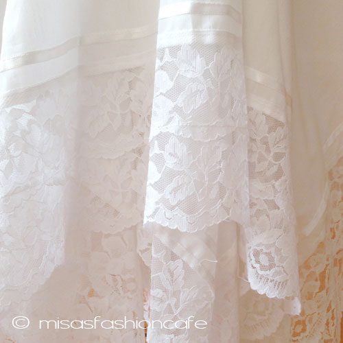 （画像用） 1点物　ビンテージ　 花レース　ワンピース