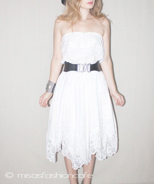 （画像用） 1点物　ビンテージ　 花レース　ワンピース