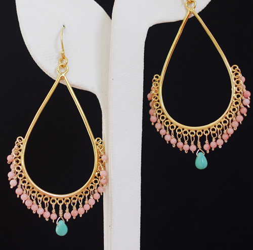 （画像用） ピアスまたはイヤリング 18K Vermeil ティアー