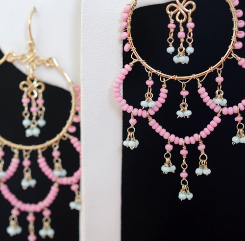 （画像用） FlyingLizard　ピアス 18K Vermeil ピンク