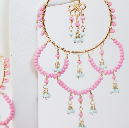 （画像用） FlyingLizard　ピアス 18K Vermeil ピンク