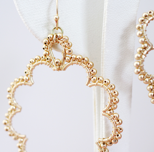 （画像用） FlyingLizard　ピアス ゴールドフープ