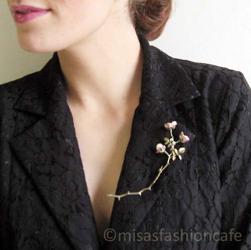 （画像用） Michaud ブローチ ローズ