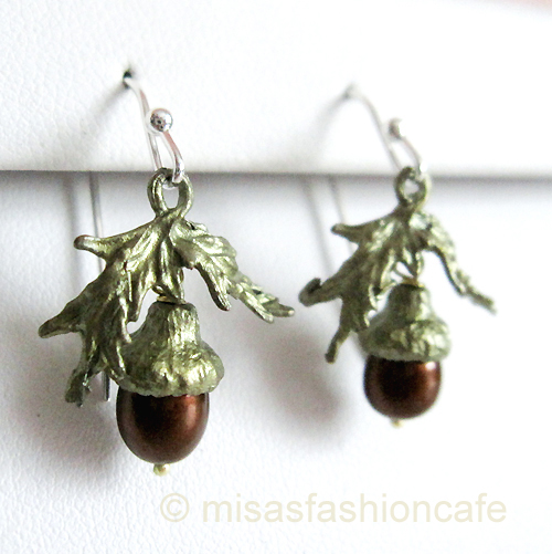 （画像用） マイケルミショー ピアス 真珠のどんぐり