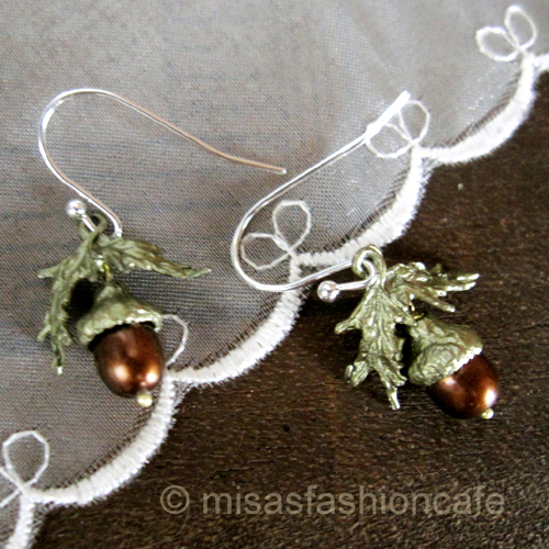 （画像用） マイケルミショー ピアス 真珠のどんぐり