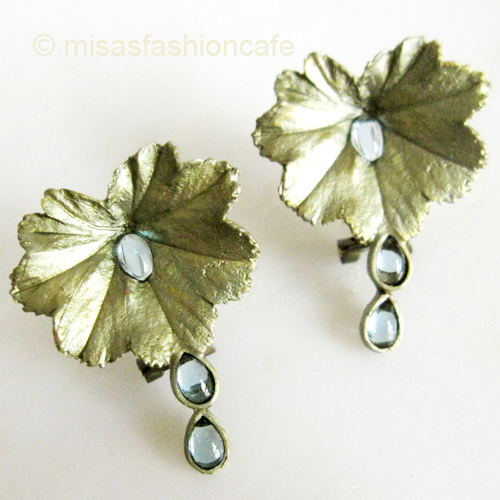 （画像用） Michaud ピアス　再販！ ブルートパーズの雫