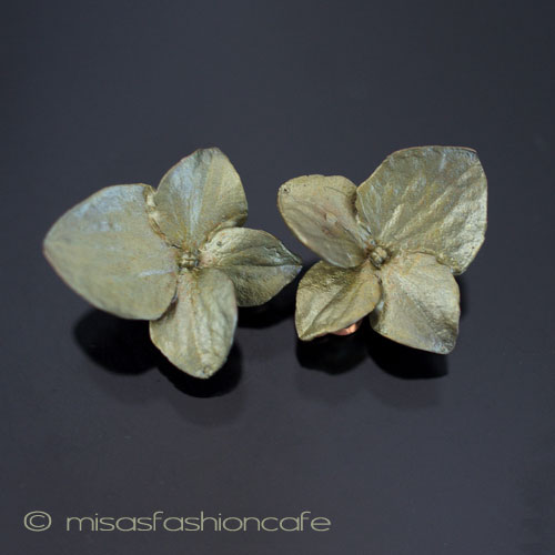 （画像用） Michaud イヤリング 　紫陽花 あじさい