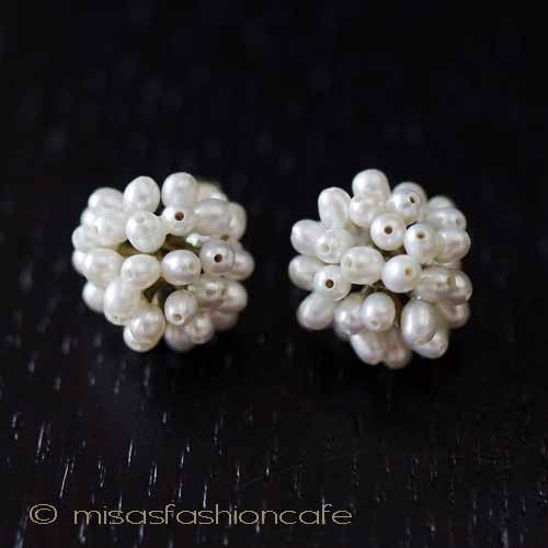 （画像用） Michaud 真珠 ピアス　 たんぽぽ　再販！