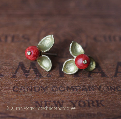 （画像用） Michaud ピアス 再販！ 　ビタースイートの実