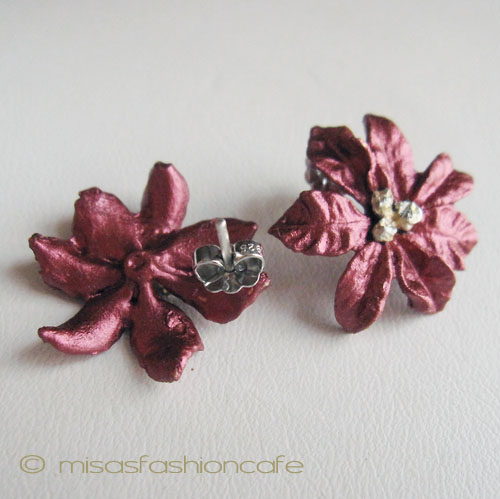 （画像用） マイケルミショー ピアス ポインセチア