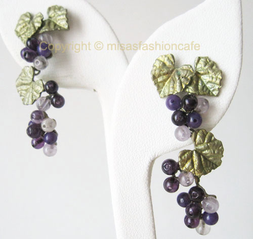 （画像用） Michaud マイケルミショー グレープ　ピアス