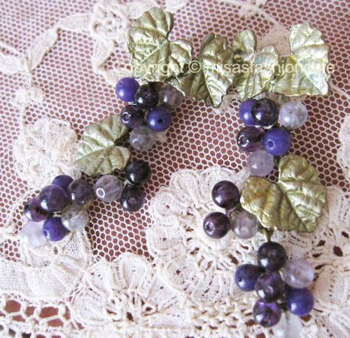 （画像用） Michaud マイケルミショー グレープ　ピアス