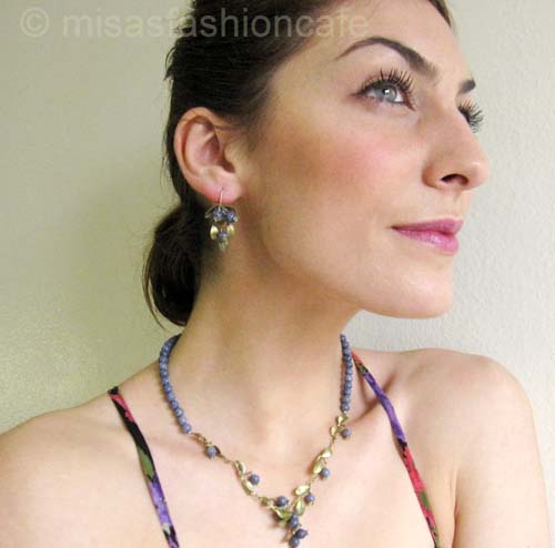 （画像用） マイケルミショー ピアス ブルーベリー