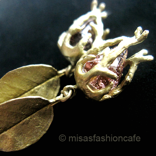 （画像用） Michaud ピアス バラのつぼみ