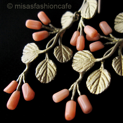 （画像用） マイケルミショー ピアス 珊瑚のストロベリー