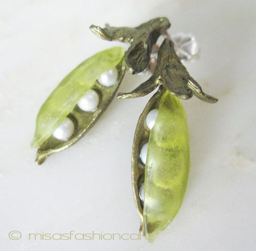 （画像用） マイケルミショー ピアス 真珠えんどう豆　再販