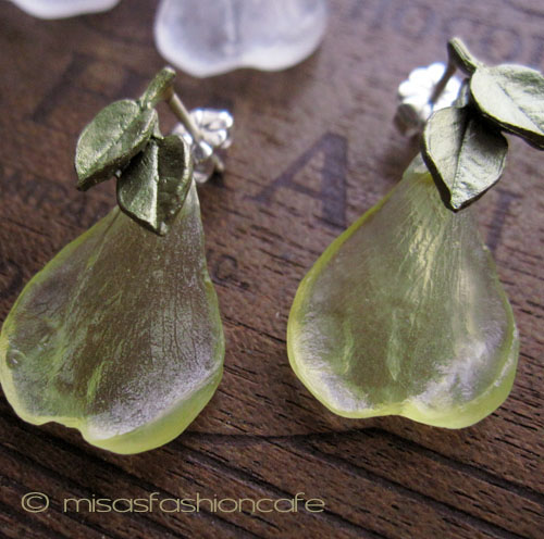 （画像用） マイケルミショー ピアス 　ローズの花びら