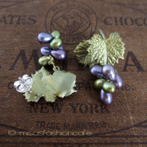 （画像用） マイケルミショー ピアス 再販！真珠 ぶどう