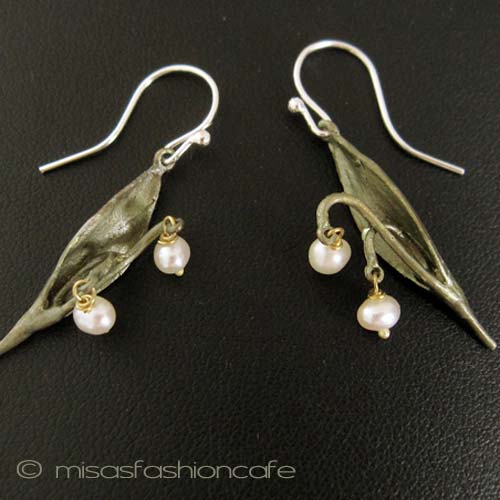 （画像用） ピアス　または　クリップ 真珠すずらん　再販！