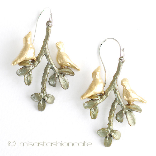 （画像用） マイケルミショー 小鳥と木　ピアス