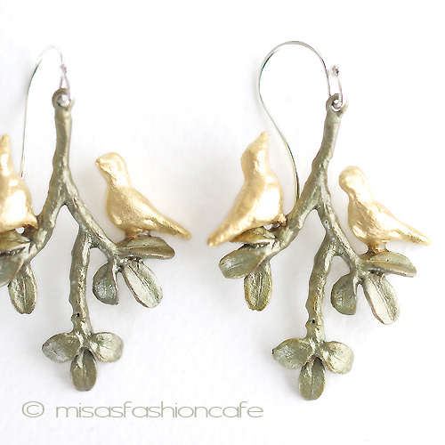 （画像用） マイケルミショー 小鳥と木　ピアス