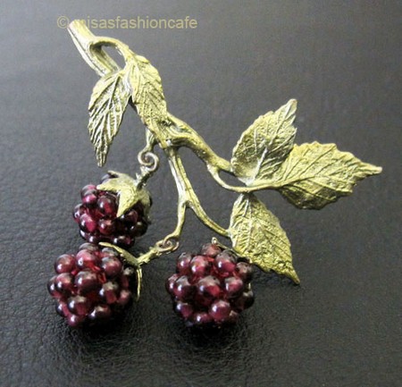 （画像用） Michaudブローチ　再販！ ガーネットのラズベリー