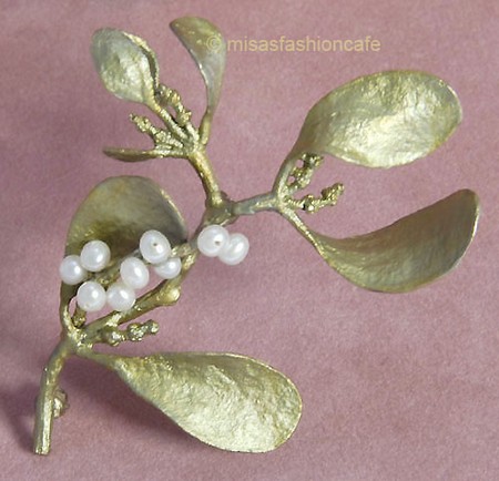 （画像用） マイケルミショーブローチ 真珠のヤドリギ　再販！