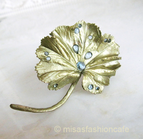 （画像用） Michaudブローチ　再販 ブルートパーズの雫