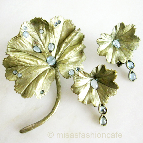 （画像用） Michaudブローチ　再販 ブルートパーズの雫