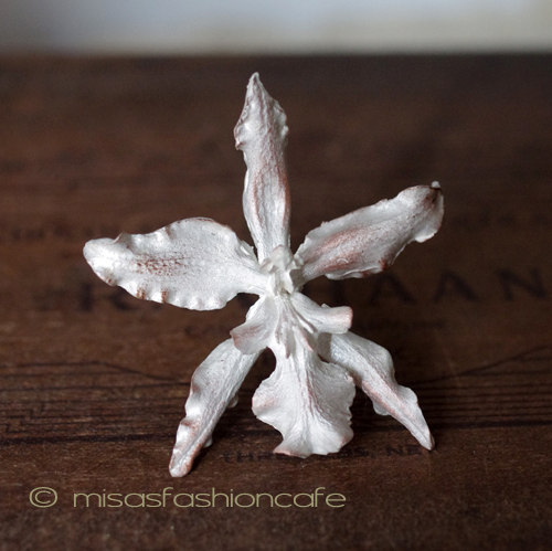 （画像用） マイケルミショー ブローチ 　蘭ランの花