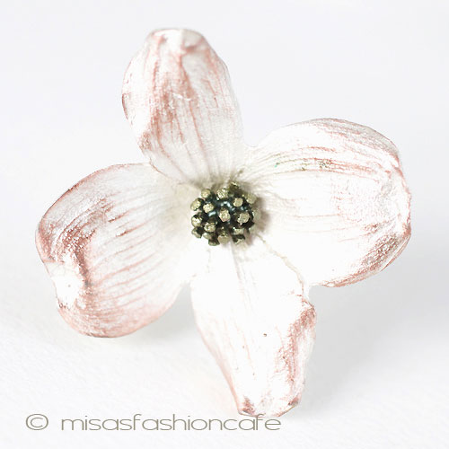 （画像用） マイケル　ミショー　再販！ ハナミズキの花ブローチ