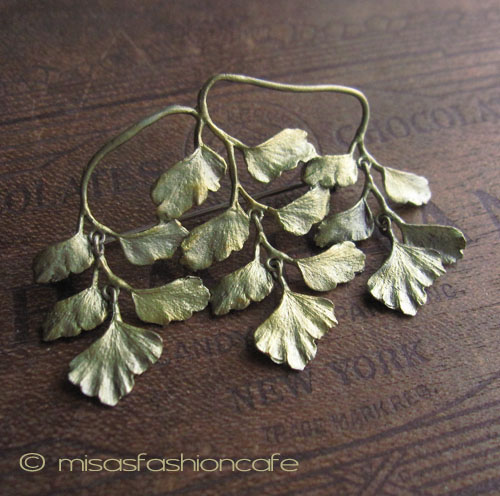 （画像用） マイケルミショー ブローチ 　アジアンタム